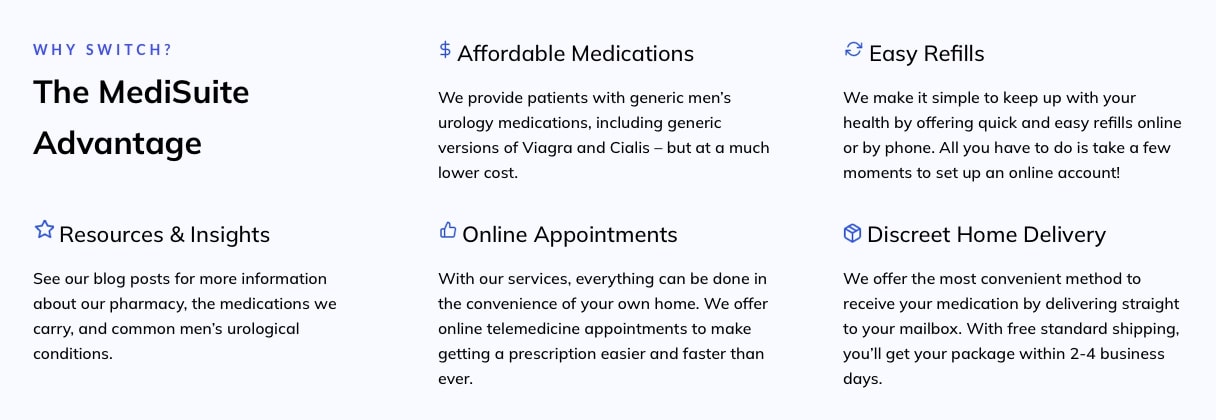 Medisuite advantage common info