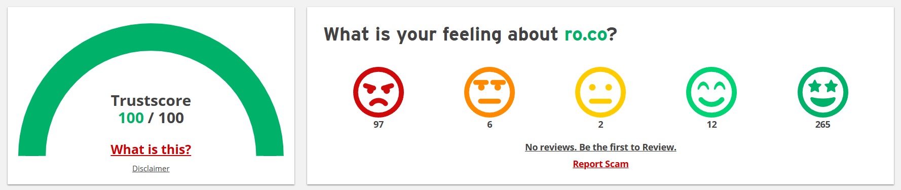 Scamadviser rating high trust