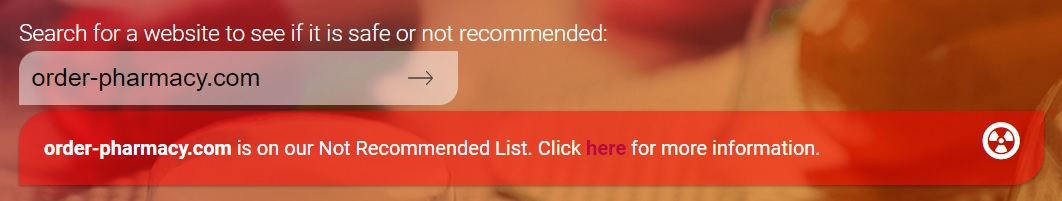 Nabp status not recommended