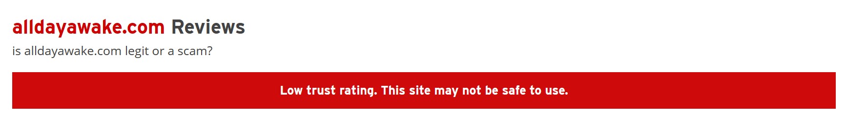 Scamadviser rating the lowest