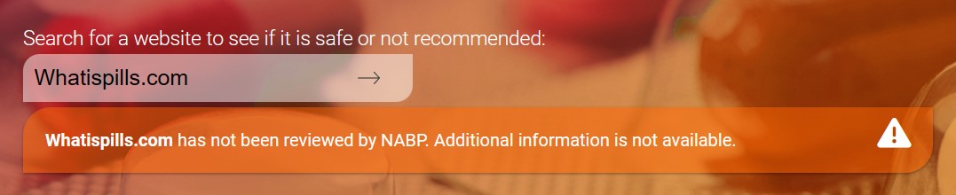 NABP status not reviewed