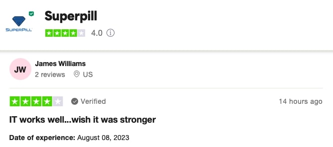 trustpilot rating 4 stars out of 5