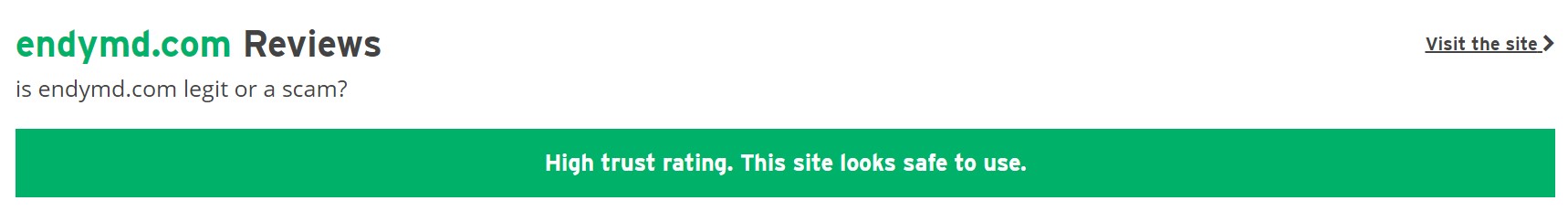Scamadviser rating quite high