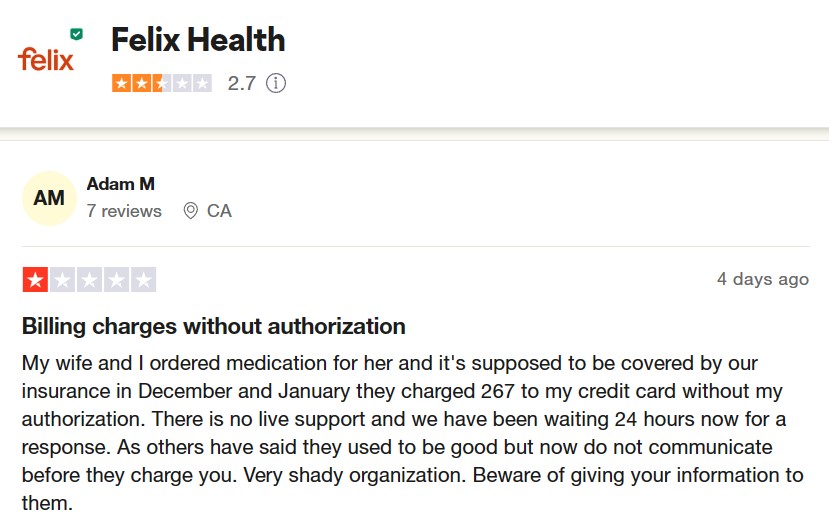 Trustpilot rating quite low