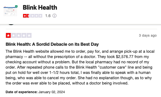 Trustpilot reviews negative