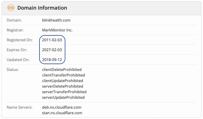 Whois info in business since 2011