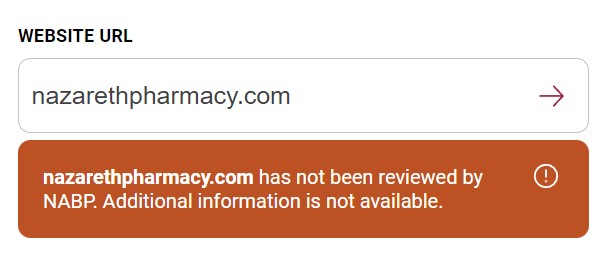 NABP status not reviewed