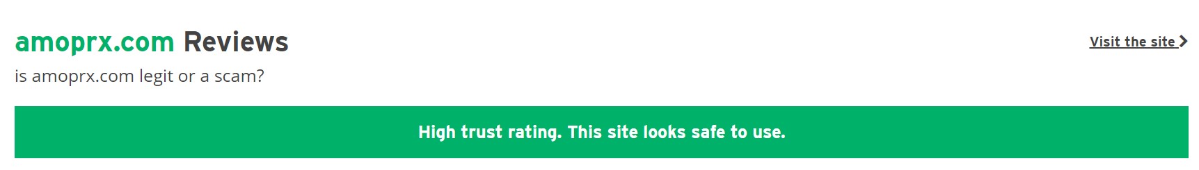 Scamadviser rating hight trust score