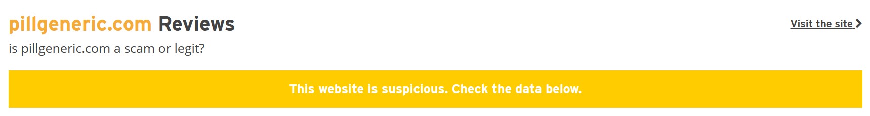 Scamadviser rating average