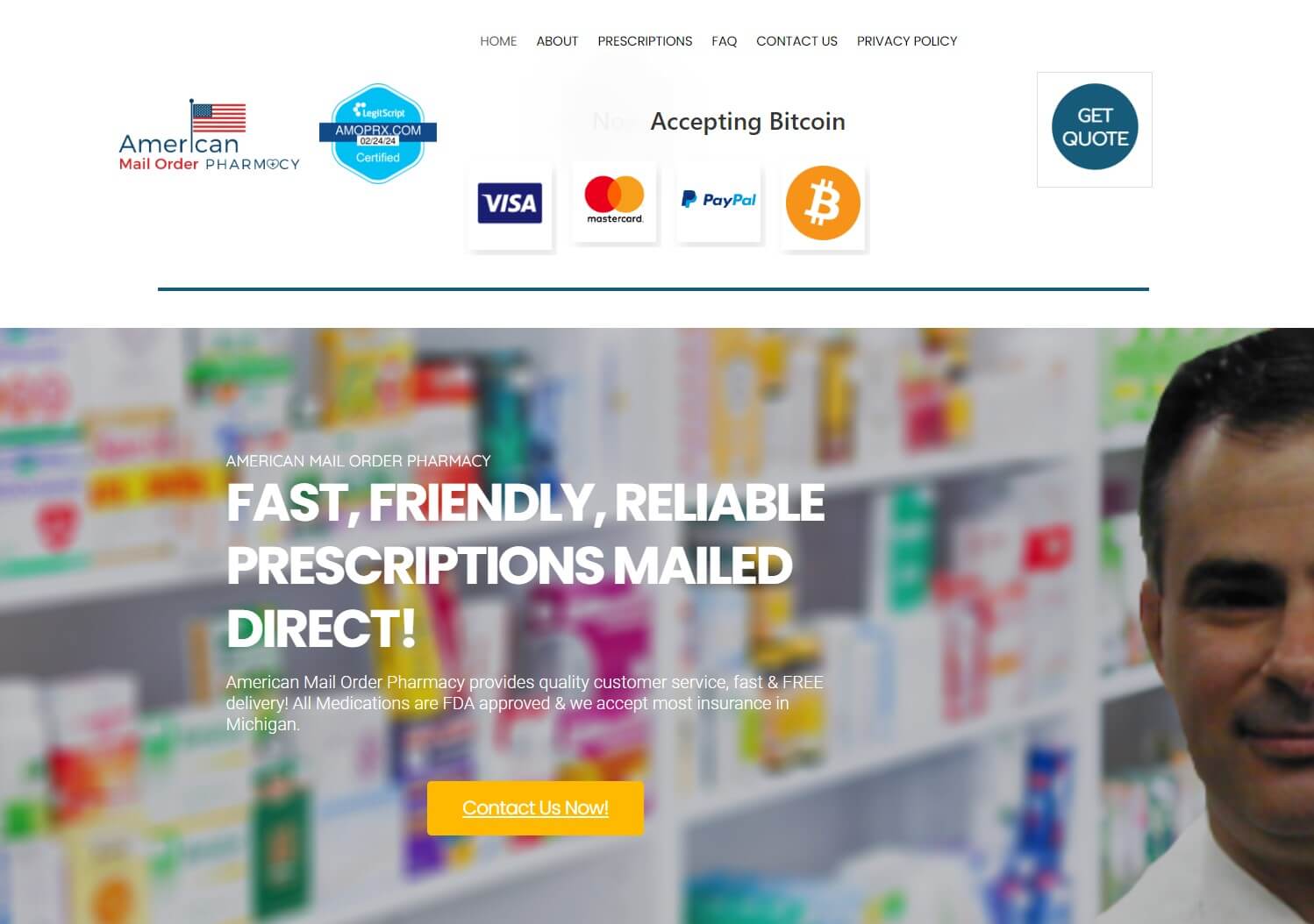 Pharmacy check main page