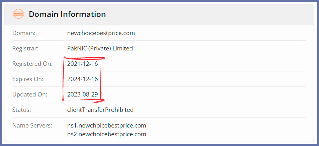Whois check registered in 2021