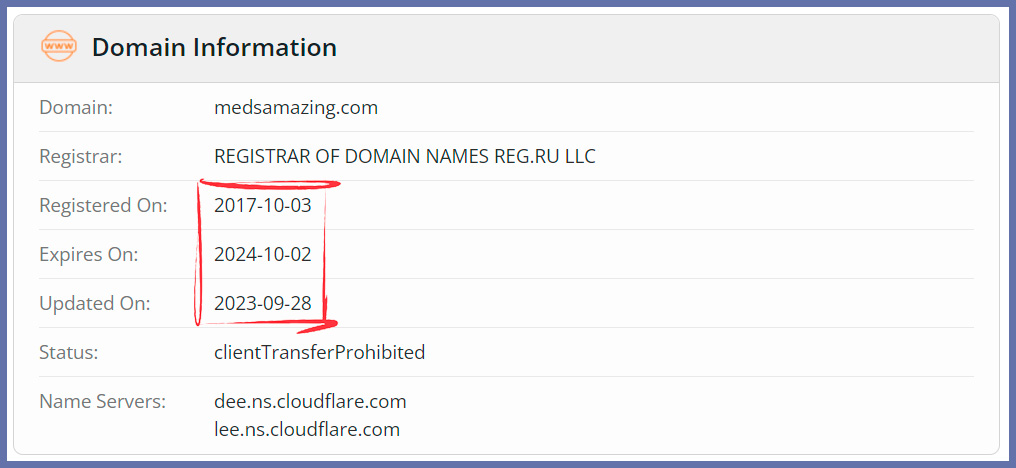 Whois details registered in 2017