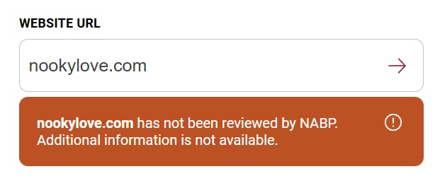 NABP status yet to be checked
