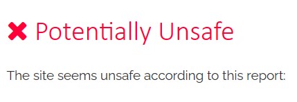 Pharmacy status potentially unsafe