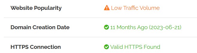 Whois lookup registered last year