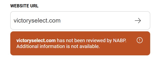 NABP status not reviewed