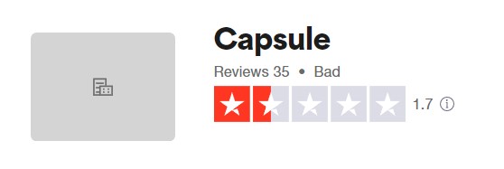 Trustpilot profile poor rating