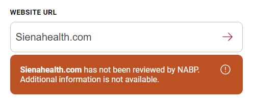NABP status not reviewed