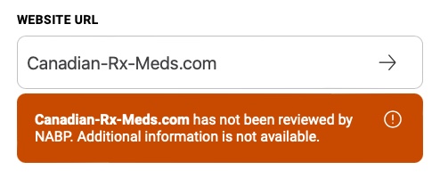 NABP status not reviewed