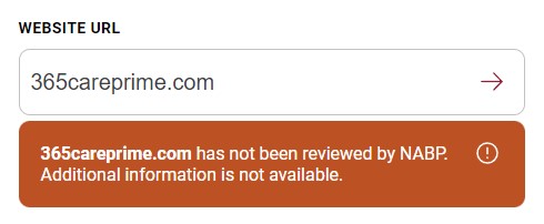 NABP info not reviewed