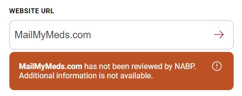 NABP status not reviewed