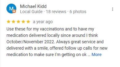Google review positive comment