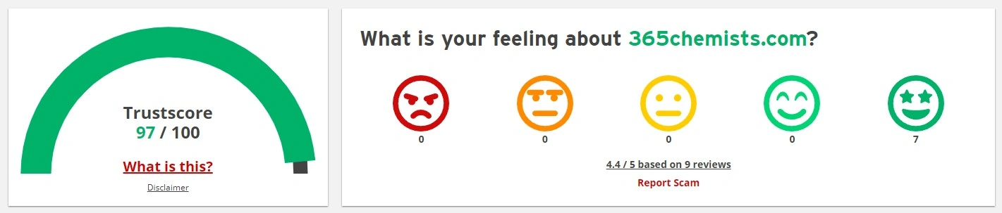 Scamadviser rating high trust