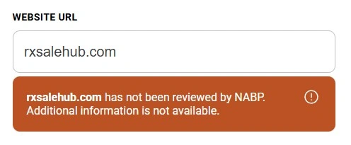 NABP status not reviewed