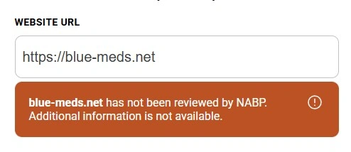 NABP status not reviewed
