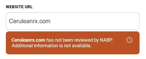 NABP status not reviewed