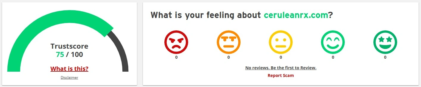 Scamadviser rating quite high