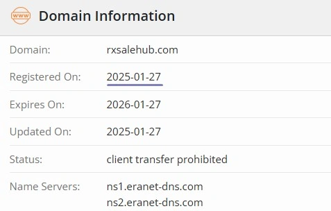 Domain info registered in 2025