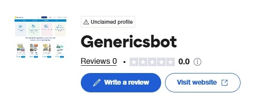 Trustpilot profile empty