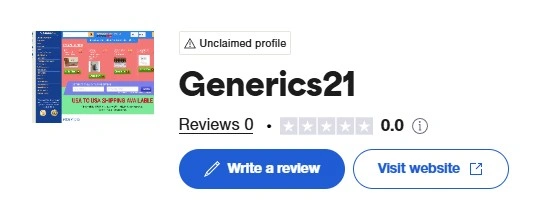 Trustpilot profile no comments