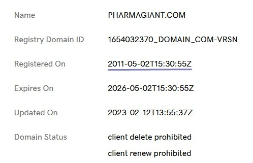 Whois check registered in 2011