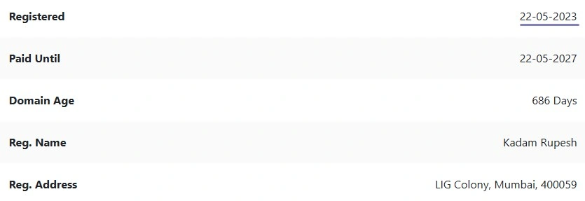 Domain check in business since 2023