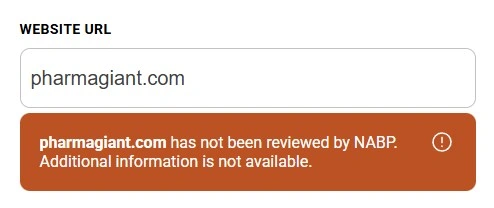 NABP status not reviewed