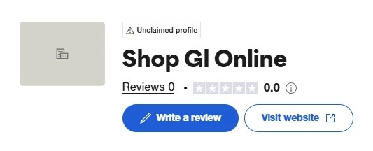 Trustpilot profile empty